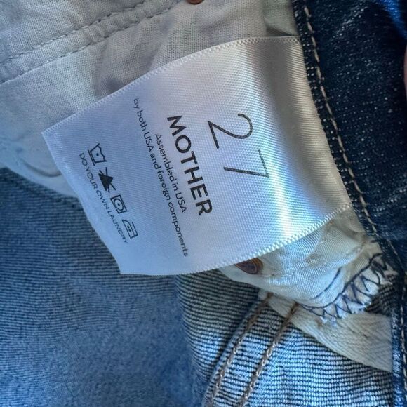 Mother high waisted ankle fray looker jeans 27 distressed - Picture 7 of 12